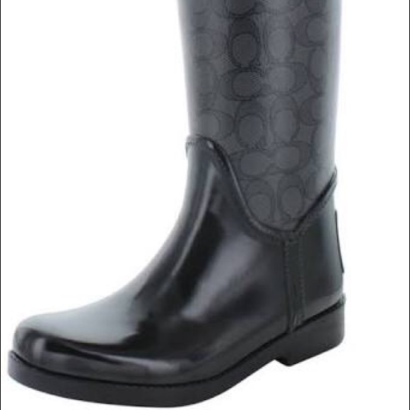 COACH TRISTEE BLACK SMOKE SIGNATURE LOGO - Picture 4 of 5